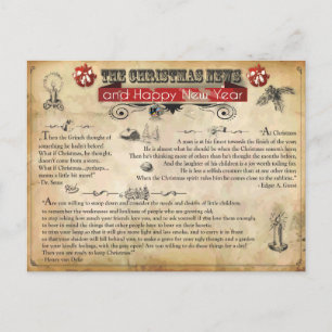 Christmas News Postcard