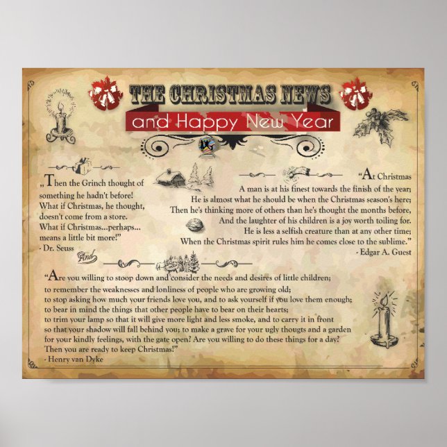 Christmas News Poster (Matte) (Front)