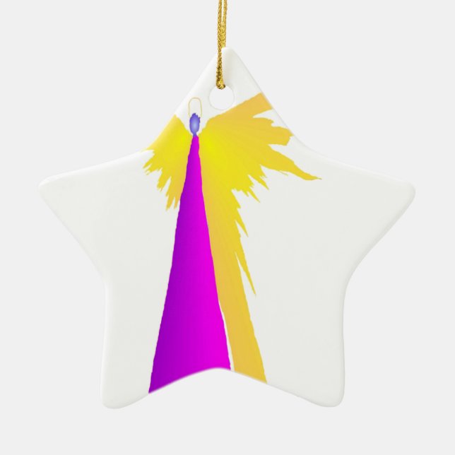 Christmas night ceramic ornament (Front)