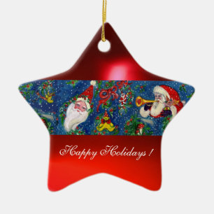 CHRISTMAS NIGHT Heart Ceramic Tree Decoration