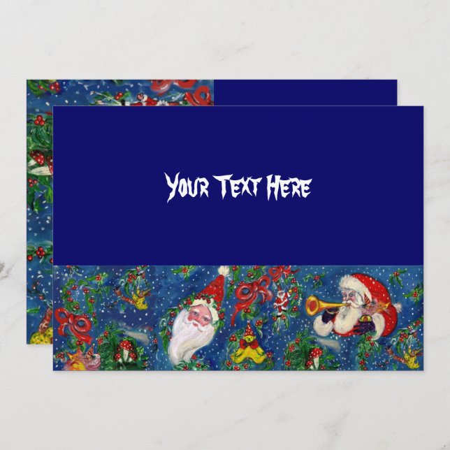 CHRISTMAS NIGHT HOLIDAY PARTY INVITATION (Front/Back)