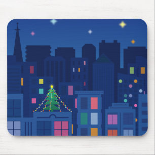 Christmas Night Mouse Pad