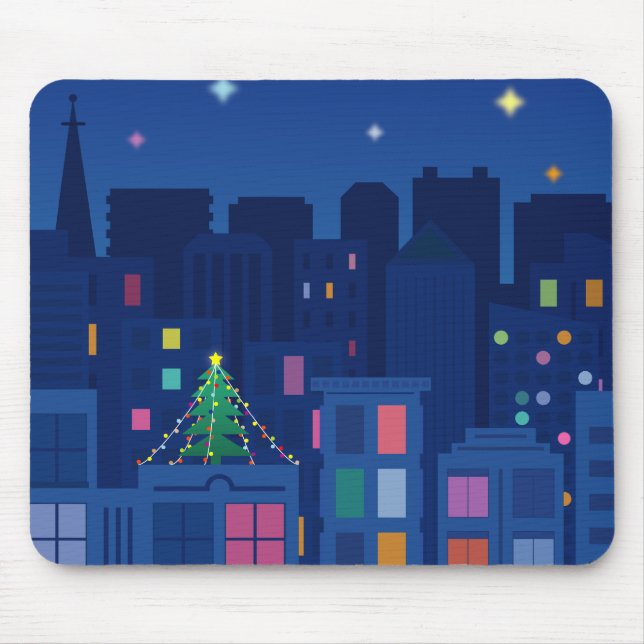 Christmas Night Mouse Pad (Front)