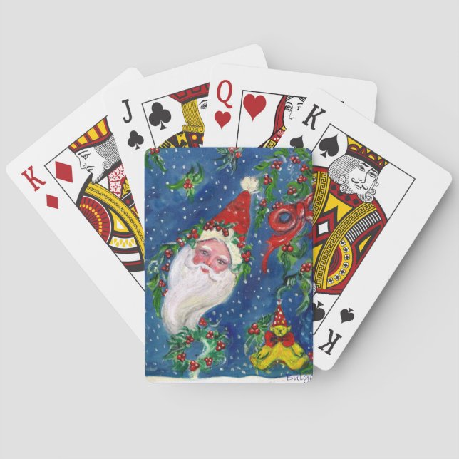 CHRISTMAS NIGHT / SANTA CLAUS PLAYING CARDS (Back)