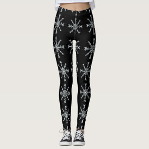 Christmas Night Snow Flake Leggings