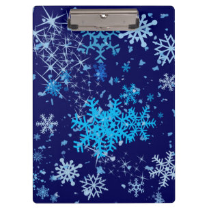 Christmas Night Snowfall Clipboard
