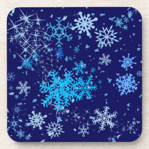 Christmas Night Snowfall Coaster