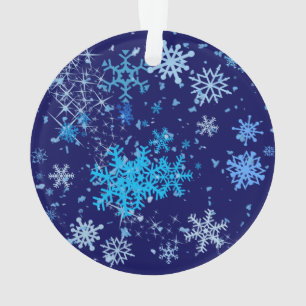 Christmas Night Snowfall Ornament