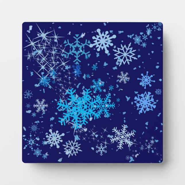 Christmas Night Snowfall Plaque (Front)