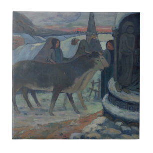 Christmas Night (The Blessing of the Oxen) Ceramic Tile
