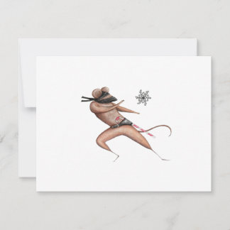 Christmas Ninja Mouse Holiday Card