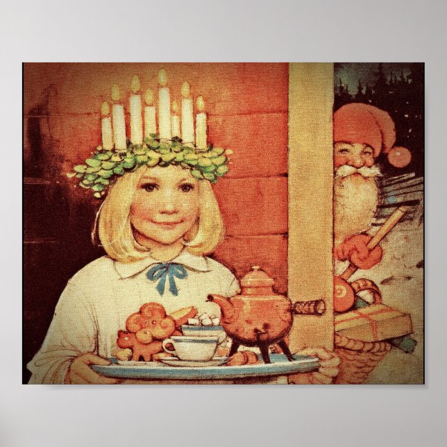 Christmas Nisse and Lucia Day Karin Poster (Front)