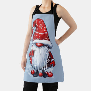 Christmas Nisse Gnome Gonk Holding A Mulled Wine Apron