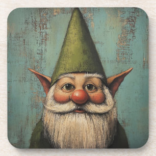 Christmas Nisse - Traditional Nordic Holiday Art Coaster