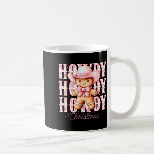 Christmas Nk Gingerbread Cowboy Cowgirl Howdy West Coffee Mug (Right)
