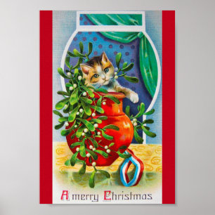 Christmas, Noel Kitten Poster