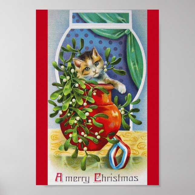 Christmas, Noel Kitten Poster (Front)