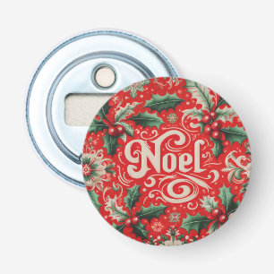Christmas Noel Red & Green  Bottle Opener
