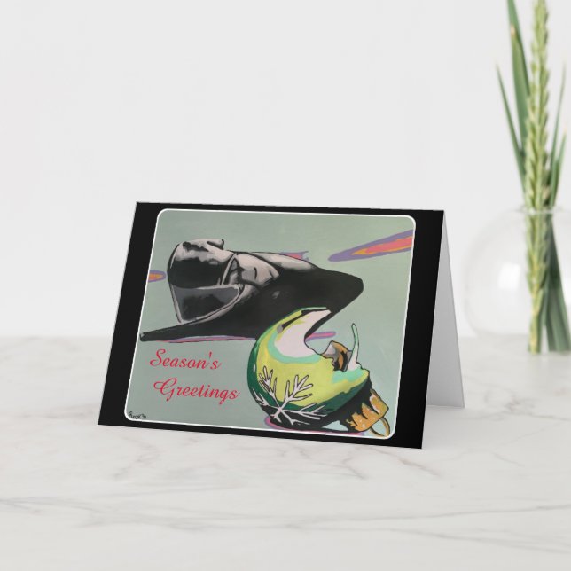 Christmas Noir 2021 Painting on a  Card (Front)