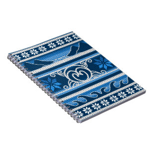 Christmas Nordic Blue Notebook