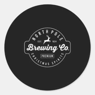 Christmas North Le Brewing Beer Holiday Season  Classic Round Sticker