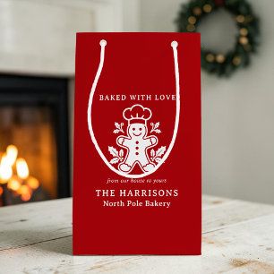 Christmas North Pole Bakery Baked With Love Small Gift Bag