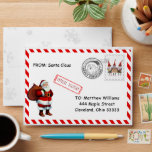 Christmas North Pole Mail Envelope<br><div class="desc">Bring the magic of the North Pole to your holiday season with our Christmas North Pole Mail Envelope! 🎅✉️ This beautifully designed envelope features festive illustrations and authentic North Pole branding, making it a charming way to send letters or special messages to loved ones. Perfect for Santa letters or holiday...</div>