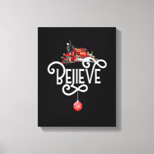 Christmas North Pole Polar Express All Abroad Xmas Canvas Print
