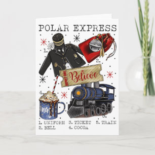 Christmas North Pole Polar Express All Abroad Xmas Card
