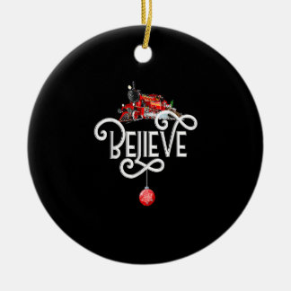 Christmas North Pole Polar Express All Abroad Xmas Ceramic Ornament