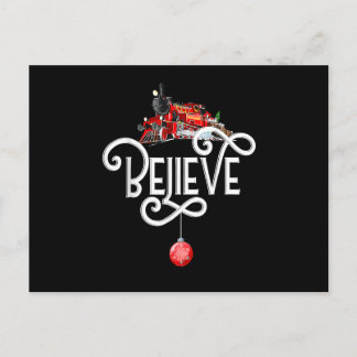 Christmas North Pole Polar Express All Abroad Xmas Holiday Postcard