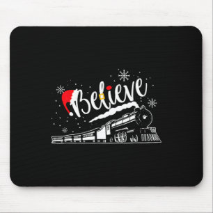 Christmas North Pole Polar Express All Abroad Xmas Mouse Pad