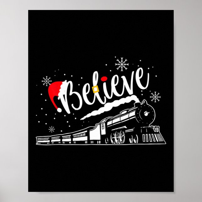 Christmas North Pole Polar Express All Abroad Xmas Poster (Front)