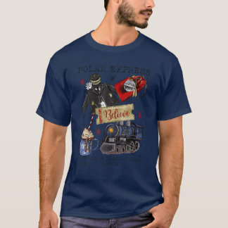 Christmas North Pole Polar Express All Abroad Xmas T-Shirt