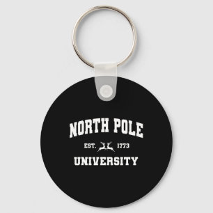 Christmas North Pole University Santa Workshop Elv Key Ring