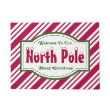 Christmas North Pole Welcome Doormat Rug