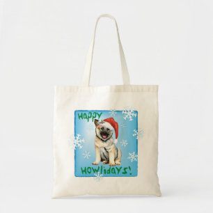 Christmas Norwegian Elkhound Tote Bag
