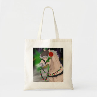 Christmas Norwegian Fjord Horse Tote Bag