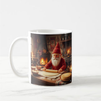Christmas Norwegian Nisse Making Lefse, Mug