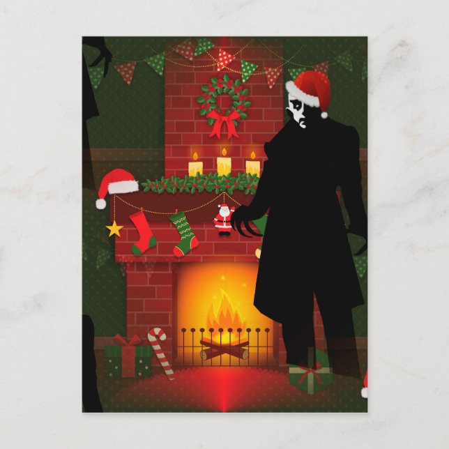 christmas nosferatu holiday postcard (Front)