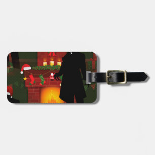christmas nosferatu luggage tag