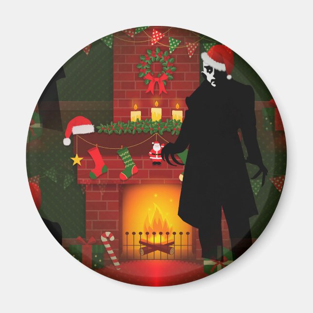 christmas nosferatu magnet (Front)
