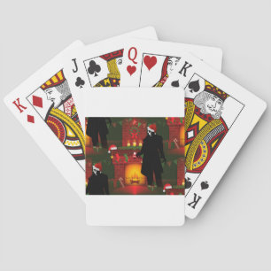 christmas nosferatu playing cards