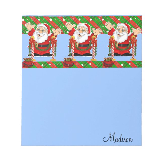 Christmas Notepad Santa (Front)
