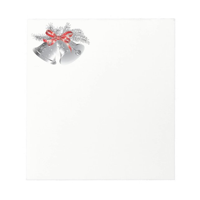 Christmas Notepad-Silver Bells Notepad (Front)