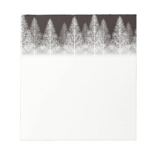 Christmas Notepad-Winter Trees Notepad