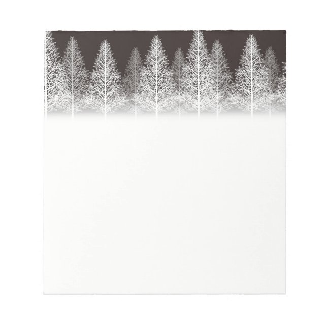 Christmas Notepad-Winter Trees Notepad (Front)