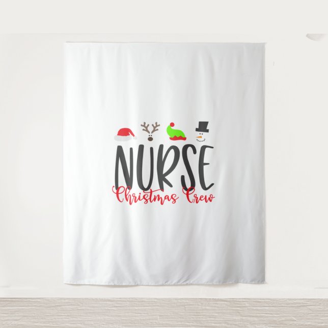 Christmas Nurse2 Tapestry (Front)