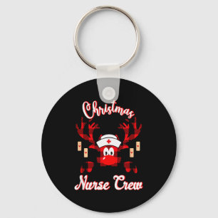 Christmas Nurse Crew - A Reindeer Nurse Buffalo Pl Key Ring
