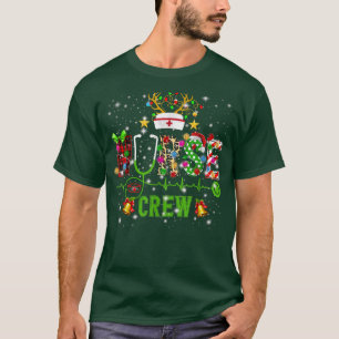 Christmas Nurse Crew Family Group Nursing Xmas Paj T-Shirt